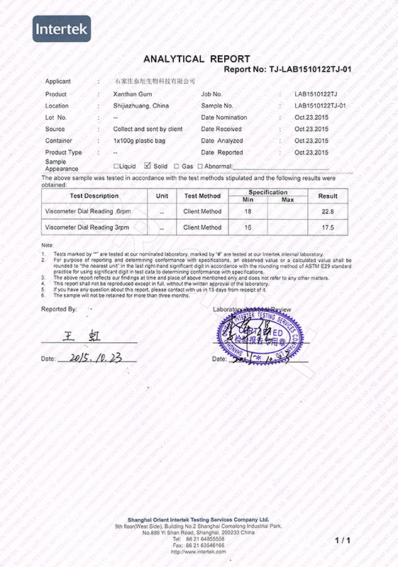 Intertek Report